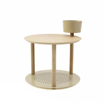 DIZY Design Tables De Chevet Good Is Beautiful Table De Chevet Avec Bol En Chêne Et Métal Vernis BRUT 8 DIZY Design Tables De Chevet Good Is Beautiful Table De Chevet Avec Bol En Chêne Et Métal Vernis BRUT – Image 6