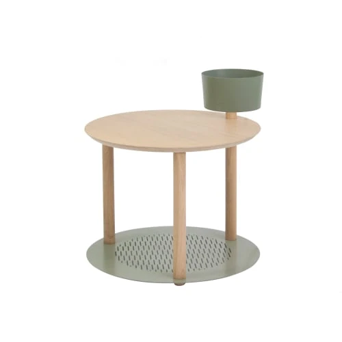DIZY Design Tables De Chevet Good Is Beautiful Table De Chevet Avec Bol En Chêne Et Métal Vert 2 DIZY Design Tables De Chevet Good Is Beautiful Table De Chevet Avec Bol En Chêne Et Métal Vert