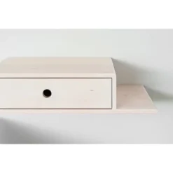 WOODEK Tables De Chevet Table De Chevet Avec étagère Sur Le Côté Droit En Bouleau Blanc 10 WOODEK Tables De Chevet Table De Chevet Avec étagère Sur Le Côté Droit En Bouleau Blanc -Tables De Chevet Soldes table de chevet avec etagere sur le cote droit en bouleau blanc 2