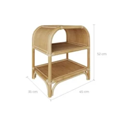 Rendez Vous Déco Tables De Chevet Table De Chevet Avec étagères En Rotin 10 Rendez Vous Déco Tables De Chevet Table De Chevet Avec étagères En Rotin -Tables De Chevet Soldes table de chevet avec etageres en rotin 2