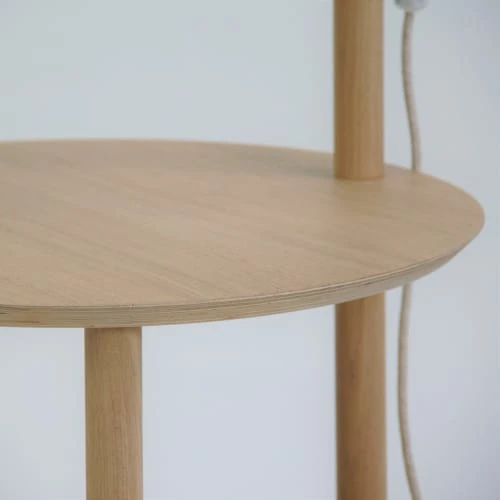 DIZY Design Tables De Chevet Good Is Beautiful Table De Chevet Avec Lampe En Chêne Et Métal Blanc 7 DIZY Design Tables De Chevet Good Is Beautiful Table De Chevet Avec Lampe En Chêne Et Métal Blanc – Image 5