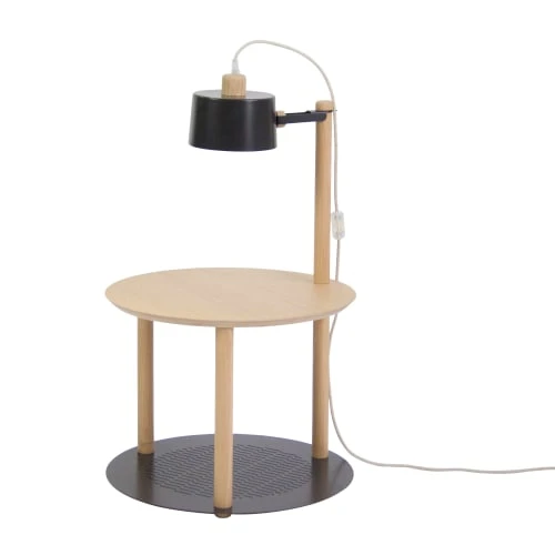 DIZY Design Tables De Chevet Good Is Beautiful Table De Chevet Avec Lampe En Chêne Et Métal Noir 3 DIZY Design Tables De Chevet Good Is Beautiful Table De Chevet Avec Lampe En Chêne Et Métal Noir
