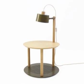 DIZY Design Tables De Chevet Good Is Beautiful Table De Chevet Avec Lampe En Chêne Et Métal Blanc 8 DIZY Design Tables De Chevet Good Is Beautiful Table De Chevet Avec Lampe En Chêne Et Métal Blanc – Image 6