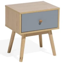 Beliani Tables De Chevet Table De Chevet Avec Tiroir