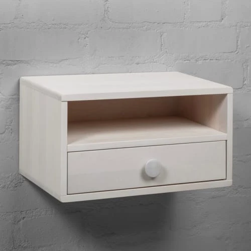 WOODEK Tables De Chevet Table De Chevet Avec Tiroir En Bouleau Blanc 6 WOODEK Tables De Chevet Table De Chevet Avec Tiroir En Bouleau Blanc – Image 4