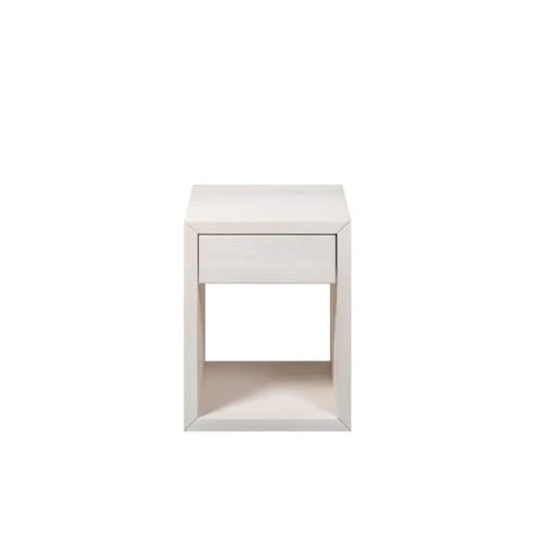 WOODEK Tables De Chevet Table De Chevet Avec Tiroir En Bouleau Blanc 3 WOODEK Tables De Chevet Table De Chevet Avec Tiroir En Bouleau Blanc