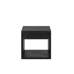 WOODEK Tables De Chevet Table De Chevet Avec Tiroir En Hêtre Noir