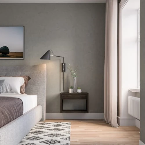 WOODEK Tables De Chevet Table De Chevet Avec Tiroir En Hêtre Noir Grand 5 WOODEK Tables De Chevet Table De Chevet Avec Tiroir En Hêtre Noir Grand – Image 3