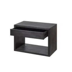 WOODEK Tables De Chevet Table De Chevet Avec Tiroir En Hêtre Noir Grand 12 WOODEK Tables De Chevet Table De Chevet Avec Tiroir En Hêtre Noir Grand -Tables De Chevet Soldes table de chevet avec tiroir en hetre noir grand 4