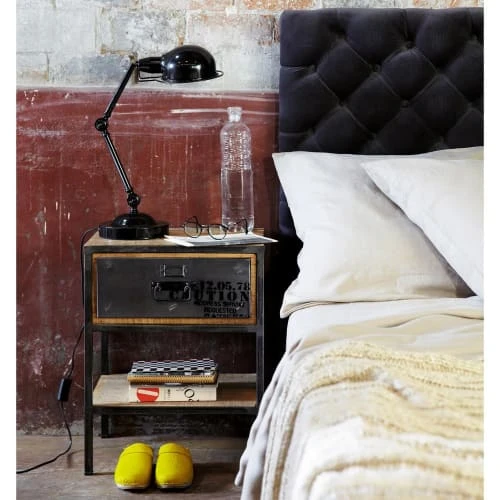 Maisons Du Monde Tables De Chevet Table De Chevet Avec Tiroir En Métal Noire L 45 Cm 7 Maisons Du Monde Tables De Chevet Table De Chevet Avec Tiroir En Métal Noire L 45 Cm – Image 5