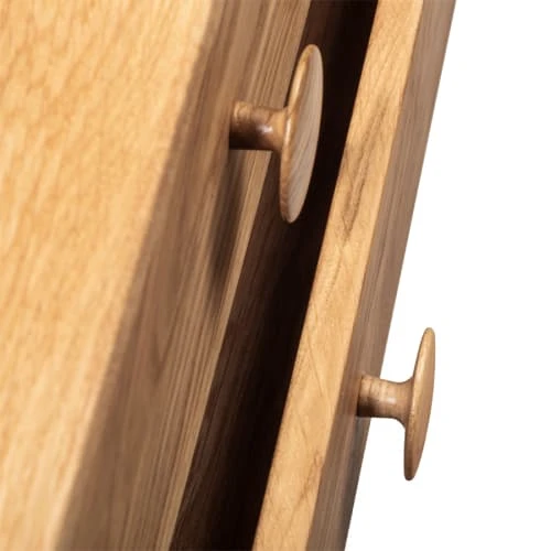 WOODEK Tables De Chevet Table De Chevet Avec Tiroirs En Chêne Massif Huilé 6 WOODEK Tables De Chevet Table De Chevet Avec Tiroirs En Chêne Massif Huilé – Image 4