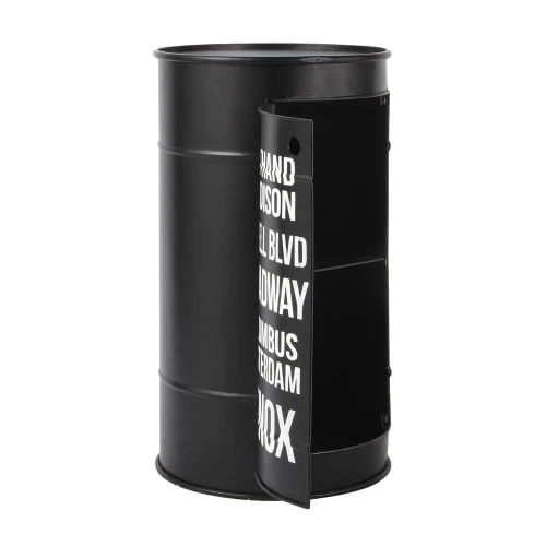 Maisons Du Monde Tables De Chevet Table De Chevet Bidon En Métal Noire L 40 Cm 4 Maisons Du Monde Tables De Chevet Table De Chevet Bidon En Métal Noire L 40 Cm – Image 2