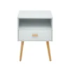 Baita Tables De Chevet Table De Chevet Blanc 1 Tiroir 40cm 2 Baita Tables De Chevet Table De Chevet Blanc 1 Tiroir 40cm -Tables De Chevet Soldes table de chevet blanc 1 tiroir 40cm