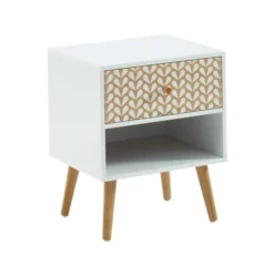 Baita Tables De Chevet Table De Chevet Blanc Et Effet Chêne 1 Tiroir 40cm 10 Baita Tables De Chevet Table De Chevet Blanc Et Effet Chêne 1 Tiroir 40cm -Tables De Chevet Soldes table de chevet blanc et effet chene 1 tiroir 40cm 2