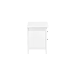 Beliani Tables De Chevet Table De Chevet Blanche à 2 Tiroirs -Tables De Chevet Soldes table de chevet blanche a 2 tiroirs 4