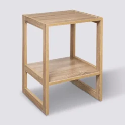 Five Simply Smart Tables De Chevet Table De Chevet Bois 2 Plateaux - 34.5x33.5x51cm -Tables De Chevet Soldes table de chevet bois 2 plateaux 34 5x33 5x51cm 1