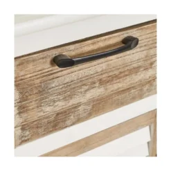 Wadiga Tables De Chevet Table De Chevet Bois Blanc Et Bois Cérusé 40x29x74cm -Tables De Chevet Soldes table de chevet bois blanc et bois ceruse 40x29x74cm 5