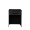 Woood Tables De Chevet Table De Chevet Bois Fsc Noir -Tables De Chevet Soldes table de chevet bois fsc noir