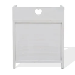 Mobili Rebecca Tables De Chevet Table De Chevet Coeur Avec 2 Tiroirs En MDF Blanc Et Beige Et Gris -Tables De Chevet Soldes table de chevet coeur avec 2 tiroirs en mdf blanc et beige et gris 5