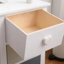 Mobili Rebecca Tables De Chevet Table De Chevet Coeur Avec 3 Tiroirs En MDF Blanc Et Beige Et Gris -Tables De Chevet Soldes table de chevet coeur avec 3 tiroirs en mdf blanc et beige et gris 3