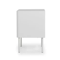 Meubles & Design Tables De Chevet Table De Chevet Contemporaine Avec Tiroir Blanc -Tables De Chevet Soldes table de chevet contemporaine avec tiroir blanc 2