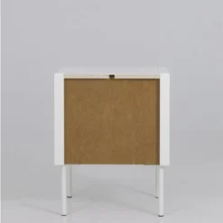 Meubles & Design Tables De Chevet Table De Chevet Contemporaine Avec Tiroir Blanc -Tables De Chevet Soldes table de chevet contemporaine avec tiroir blanc 5