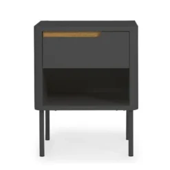 Meubles & Design Tables De Chevet Table De Chevet Contemporaine Avec Tiroir Gris -Tables De Chevet Soldes table de chevet contemporaine avec tiroir gris 1