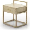 Thai Natura Tables De Chevet Table De Chevet Cubique En Bois Couleur Beige Clair Et Doré 2 Thai Natura Tables De Chevet Table De Chevet Cubique En Bois Couleur Beige Clair Et Doré -Tables De Chevet Soldes table de chevet cubique en bois couleur beige clair et dore