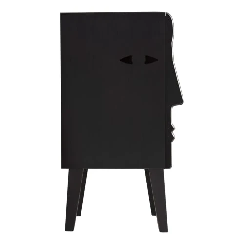 RNT By Really Nice Things Tables De Chevet Table De Chevet De Bois De Pin Massif Couleur Noir Gauche 3 RNT By Really Nice Things Tables De Chevet Table De Chevet De Bois De Pin Massif Couleur Noir Gauche