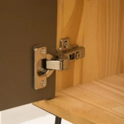 RNT By Really Nice Things Tables De Chevet Table De Chevet De Pin Avec Pieds Métalliques Avec Imprimé Sabana. -Tables De Chevet Soldes table de chevet de pin avec pieds metalliques avec imprime sabana 3