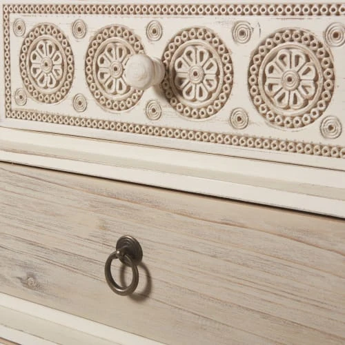 Maisons Du Monde Tables De Chevet Table De Chevet Déstructurée 3 Tiroirs à Motifs 6 Maisons Du Monde Tables De Chevet Table De Chevet Déstructurée 3 Tiroirs à Motifs – Image 4