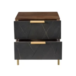 Rendez Vous Déco Tables De Chevet Table De Chevet En Ardoise, Métal Et Bois, 2 Tiroirs 13 Rendez Vous Déco Tables De Chevet Table De Chevet En Ardoise, Métal Et Bois, 2 Tiroirs -Tables De Chevet Soldes table de chevet en ardoise metal et bois 2 tiroirs 5