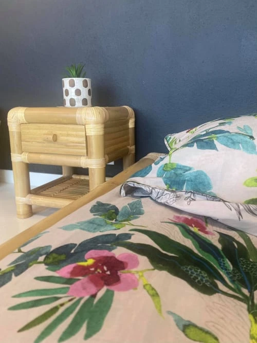 HYDILE Tables De Chevet Table De Chevet En Bambou 4 HYDILE Tables De Chevet Table De Chevet En Bambou – Image 2