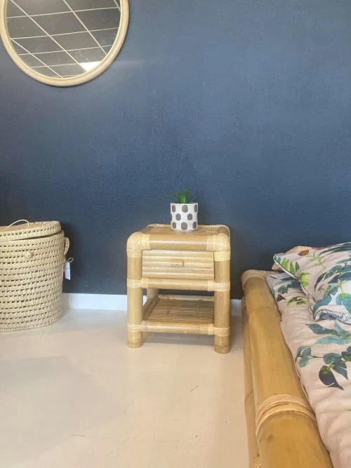 HYDILE Tables De Chevet Table De Chevet En Bambou 5 HYDILE Tables De Chevet Table De Chevet En Bambou – Image 3