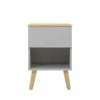 Tenzo Tables De Chevet Table De Chevet En Bois 1 Tiroir Gris Clair -Tables De Chevet Soldes table de chevet en bois 1 tiroir gris clair