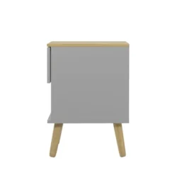 Tenzo Tables De Chevet Table De Chevet En Bois 1 Tiroir Gris Clair -Tables De Chevet Soldes table de chevet en bois 1 tiroir gris clair 3
