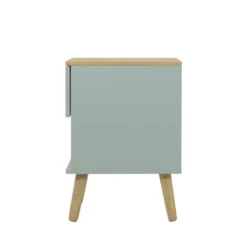 Tenzo Tables De Chevet Table De Chevet En Bois 1 Tiroir Vert D'eau -Tables De Chevet Soldes table de chevet en bois 1 tiroir vert d eau 3
