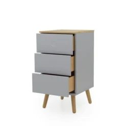 Tenzo Tables De Chevet Table De Chevet En Bois 3 Tiroirs Gris Clair 12 Tenzo Tables De Chevet Table De Chevet En Bois 3 Tiroirs Gris Clair -Tables De Chevet Soldes table de chevet en bois 3 tiroirs gris clair 5