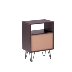 Beliani Tables De Chevet Table De Chevet En Bois Avec 2 Tiroirs -Tables De Chevet Soldes table de chevet en bois avec 2 tiroirs 3