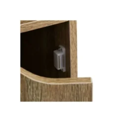 Wadiga Tables De Chevet Table De Chevet En Bois Avec Placard Et étagère -Tables De Chevet Soldes table de chevet en bois avec placard et etagere 2