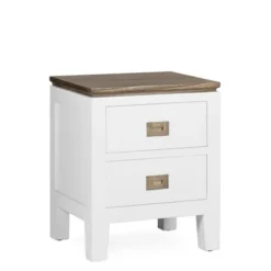 MOYCOR Tables De Chevet Table De Chevet En Bois Blanc L 45 Cm