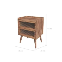 Rendez Vous Déco Tables De Chevet Table De Chevet En Bois D'acacia 2 Tiroirs 10 Rendez Vous Déco Tables De Chevet Table De Chevet En Bois D'acacia 2 Tiroirs -Tables De Chevet Soldes table de chevet en bois d acacia 2 tiroirs 2