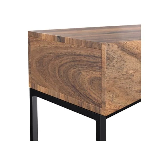 Rendez Vous Déco Tables De Chevet Table De Chevet En Bois D'acacia Et Métal 6 Rendez Vous Déco Tables De Chevet Table De Chevet En Bois D'acacia Et Métal – Image 4