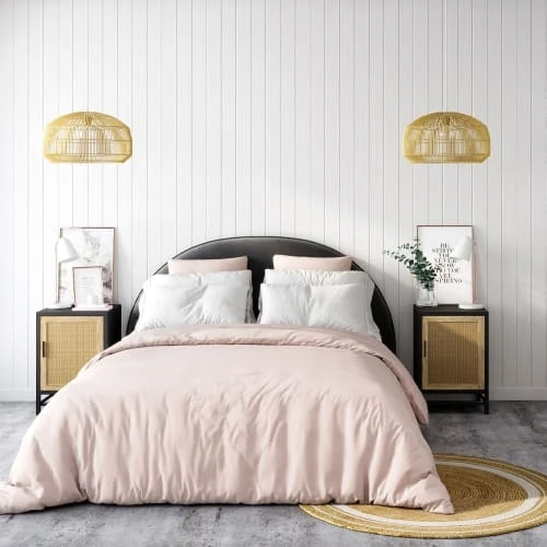 Rendez Vous Déco Tables De Chevet Table De Chevet En Bois De Manguier Et Cannage 4 Rendez Vous Déco Tables De Chevet Table De Chevet En Bois De Manguier Et Cannage – Image 2