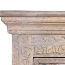 GINER Y COLOMER Tables De Chevet Table De Chevet En Bois De Manguier Naturel Avec Détails En Bronze -Tables De Chevet Soldes table de chevet en bois de manguier naturel avec details en bronze 2