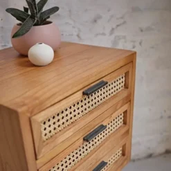 Bois Dessus Bois Dessous Tables De Chevet Table De Chevet En Bois De Mindy Et Cannage -Tables De Chevet Soldes table de chevet en bois de mindy et cannage 3