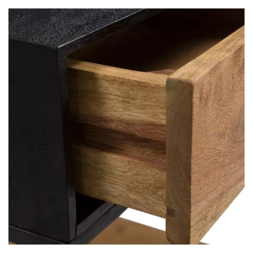 Rendez Vous Déco Tables De Chevet Table De Chevet En Bois Et Métal Noir 1 Tiroir 6 Rendez Vous Déco Tables De Chevet Table De Chevet En Bois Et Métal Noir 1 Tiroir – Image 4