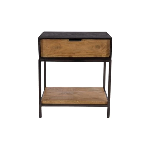 Rendez Vous Déco Tables De Chevet Table De Chevet En Bois Et Métal Noir 1 Tiroir 3 Rendez Vous Déco Tables De Chevet Table De Chevet En Bois Et Métal Noir 1 Tiroir