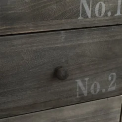 Mobili Rebecca Tables De Chevet Table De Chevet En Bois Gris Et Blanc Avec 3 Tiroirs -Tables De Chevet Soldes table de chevet en bois gris et blanc avec 3 tiroirs 3