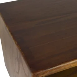 MOYCOR Tables De Chevet Table De Chevet En Bois Marron Et Tiroir Blanc L 45 Cm -Tables De Chevet Soldes table de chevet en bois marron et tiroir blanc l 45 cm 3